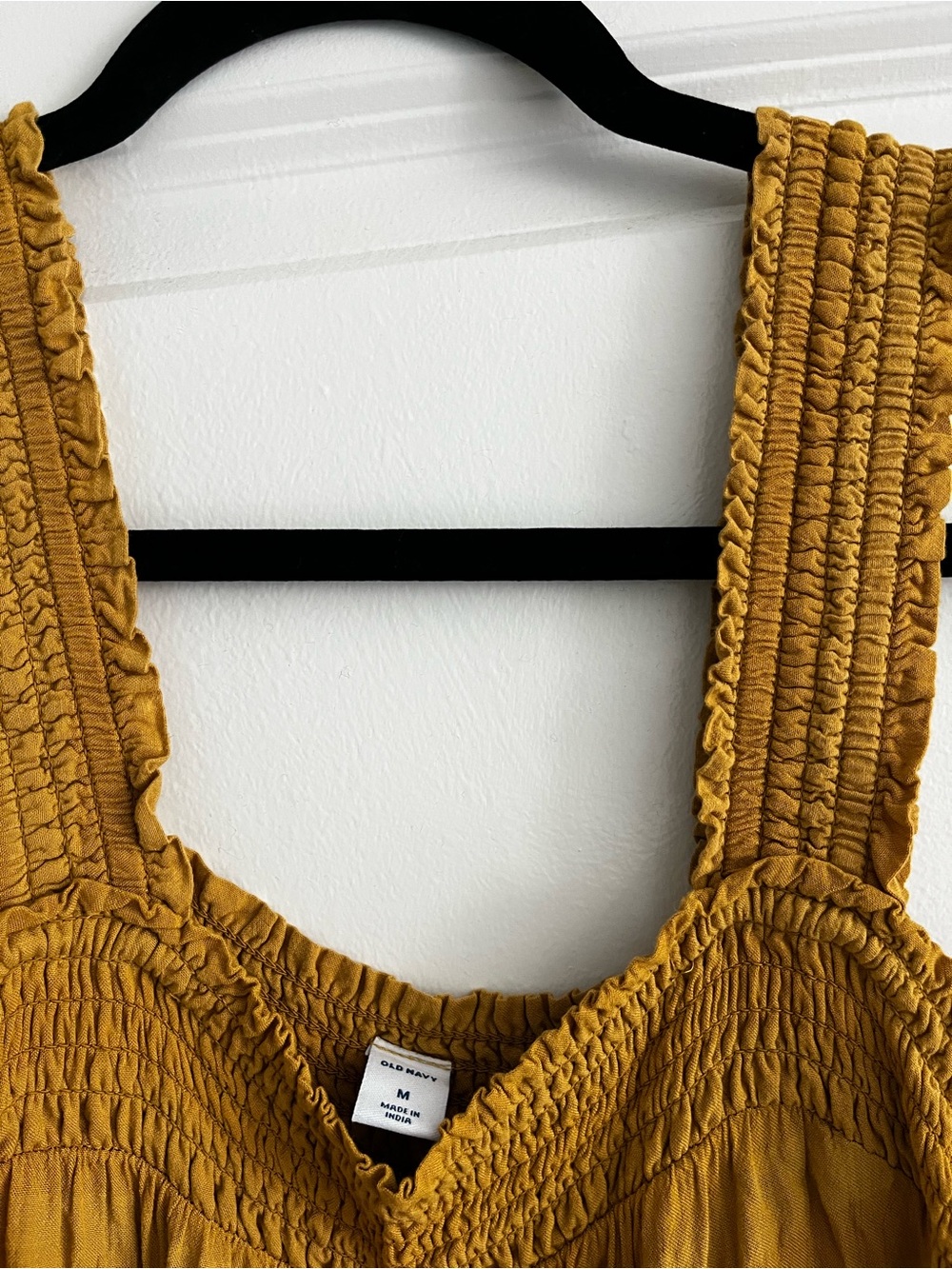 Old Navy Smocked Tank Top Dress in Mustard
